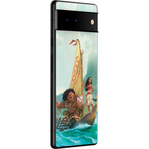 Disney Moana and Maui Set Sail Google Pixel 6 Pro Skin